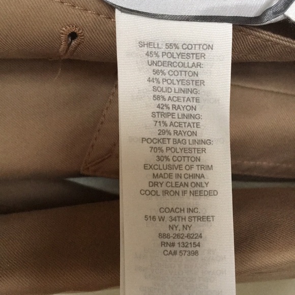 COACH CLASSIC SHORT TRENCH - Picture 7 of 8